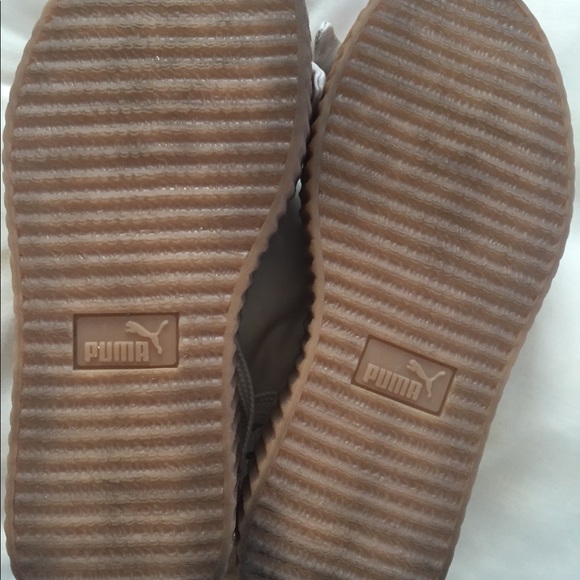 Fenty Puma Creeper Bow Lace Up Leather Sandals - Picture 9 of 9